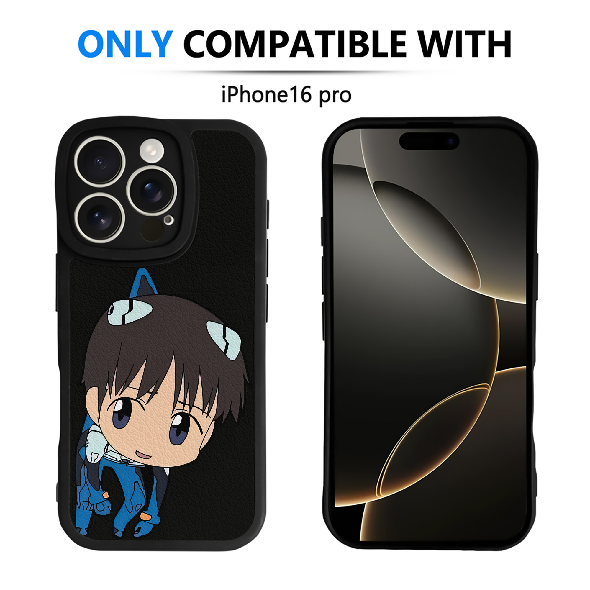 （画像用） EVA 新世紀エヴァンゲリオン 【iPhone 16シリーズ対応】シリコンスマホケース（レザー調） 材質：シリコン